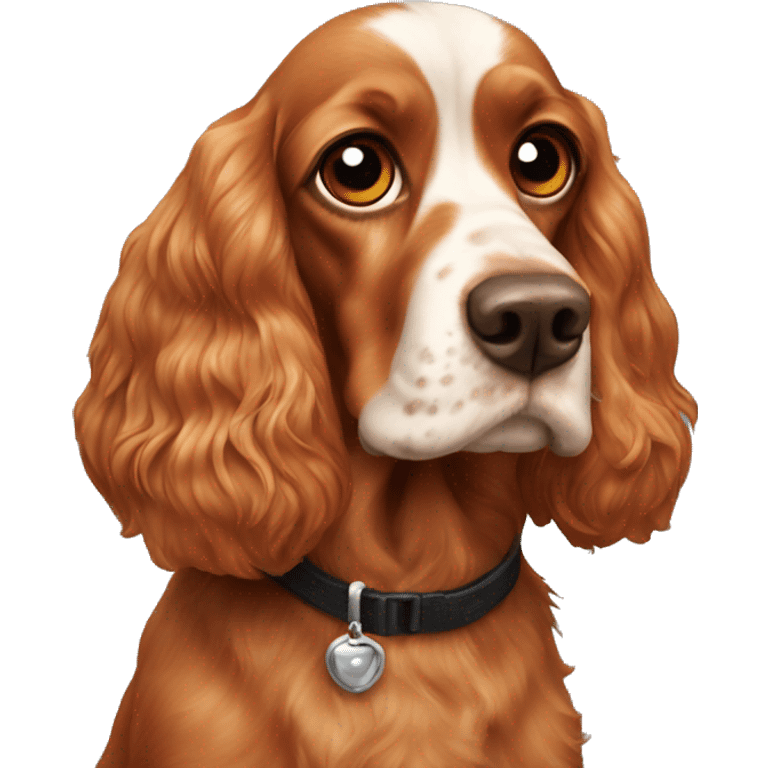 three eyed ginger cocker spaniel emoji