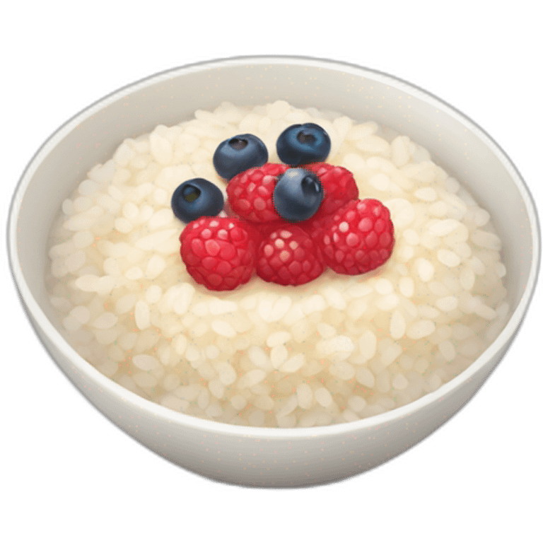 rice-porridge-with-berries emoji