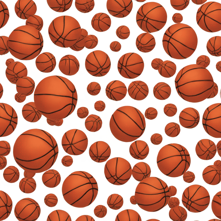 Red basketball emoji