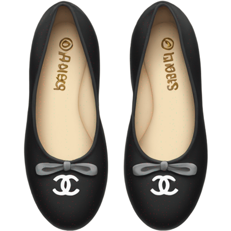 Chanel ballet flats emoji