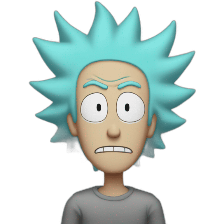 Rick Sanchez hair from behind hair loss hole emoji