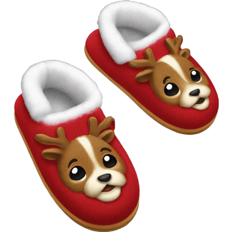 Christmas slippers emoji