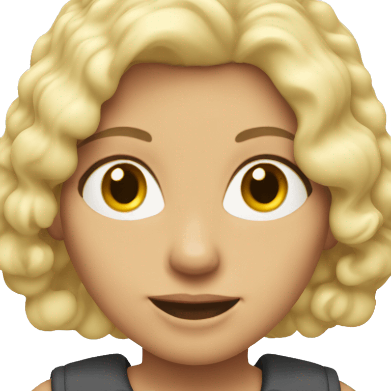 Judy Geller with blonde hair emoji