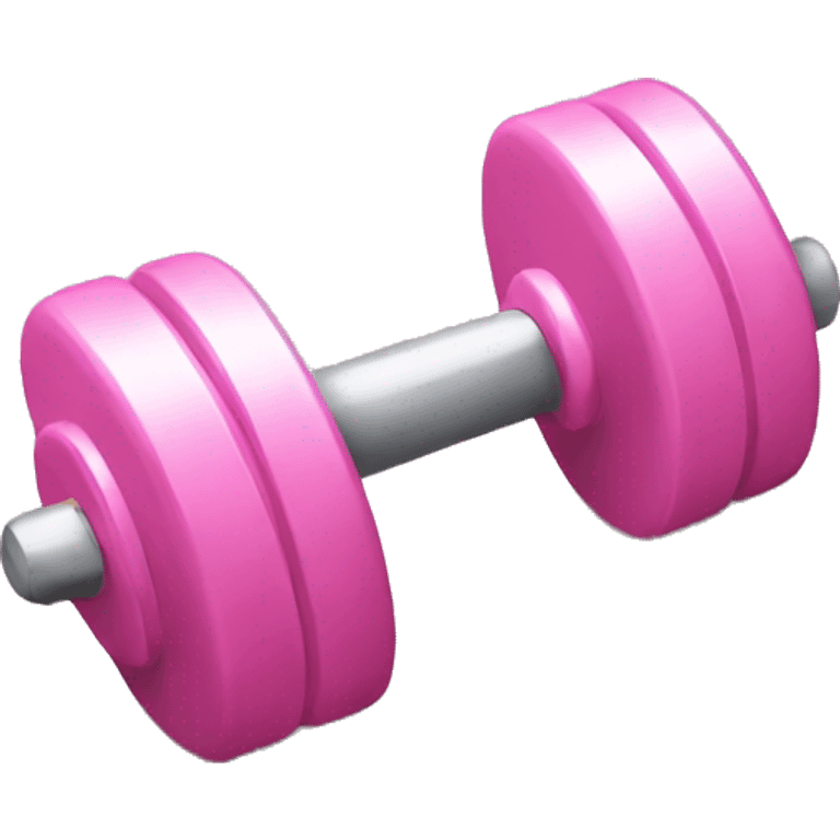 Light pink dumbbell emoji