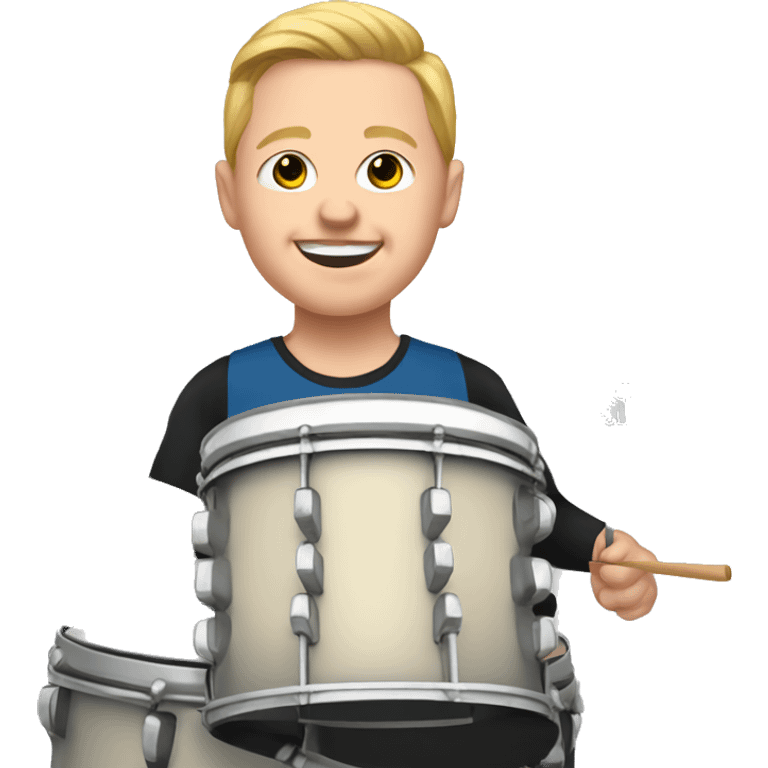 Down syndrome drummer emoji