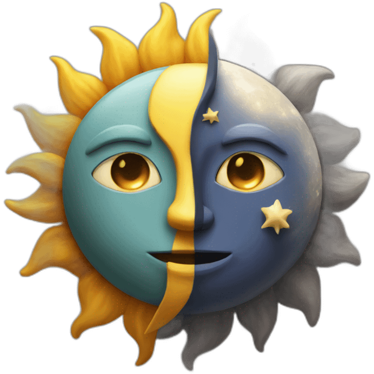 sun and moon emoji