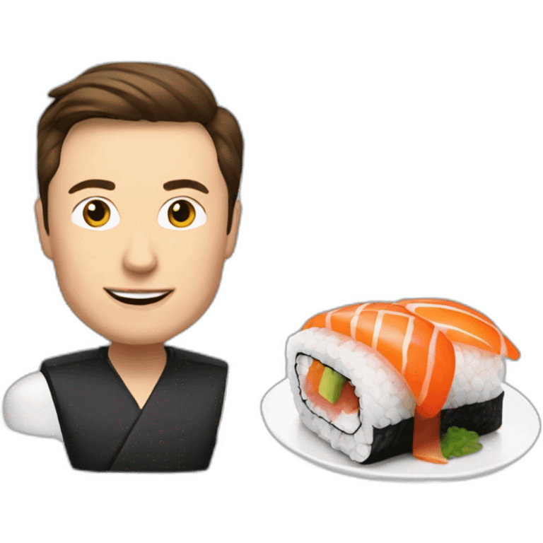 Elon Reeve Musk sushi emoji