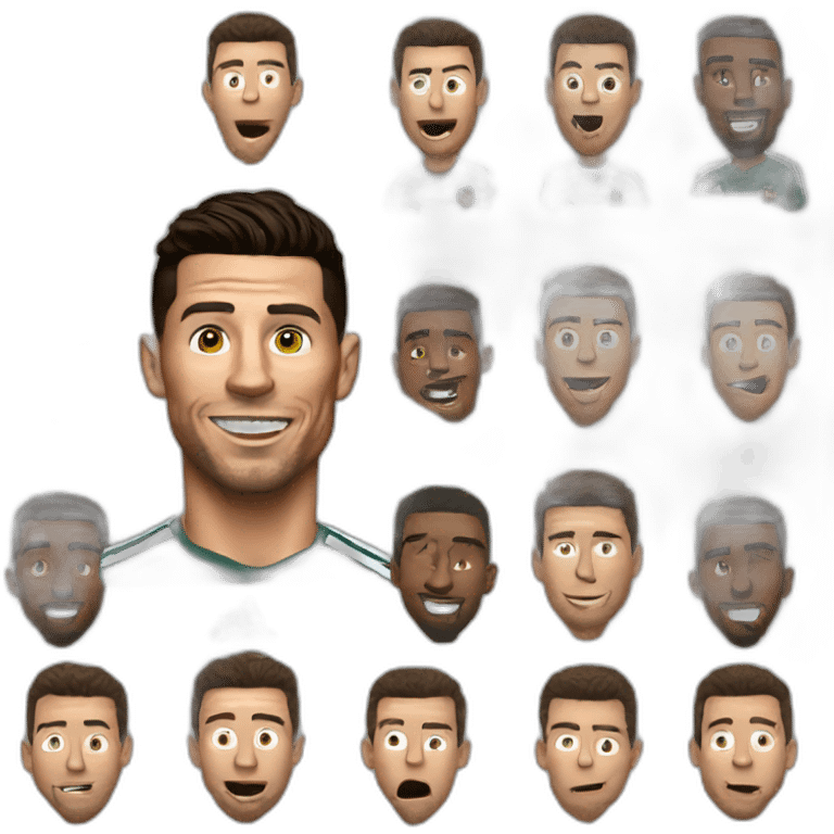 Ronaldo qui fait caca sur messi emoji