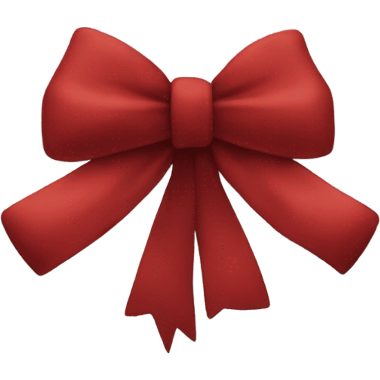 Very deep red bow emoji