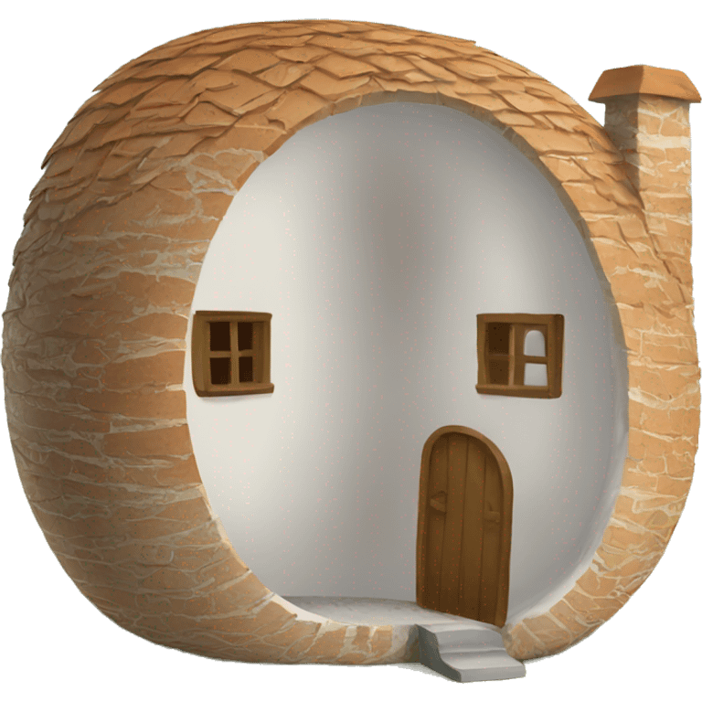 Egg house emoji