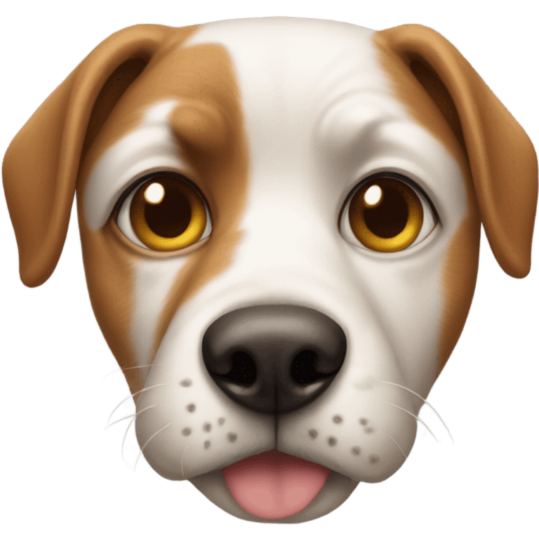 A dog with a human nose  emoji