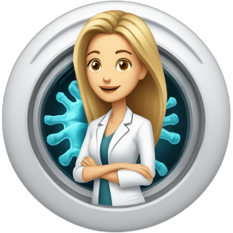 Posh-Radiologist-performing-breast-mri-to-leni-klum emoji