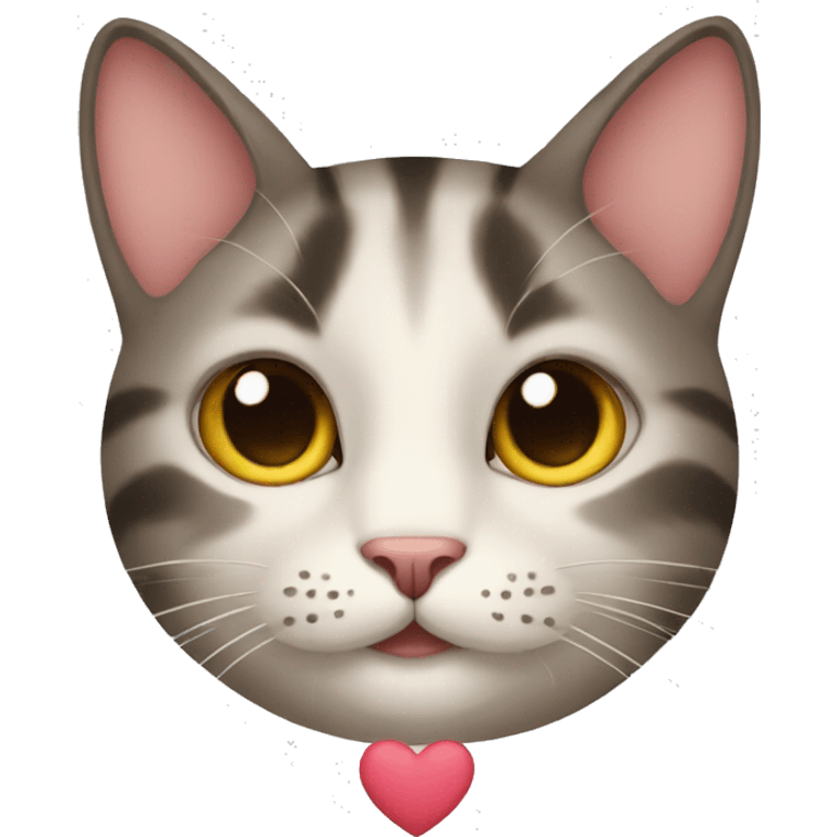 Cat with hearts around face emoji