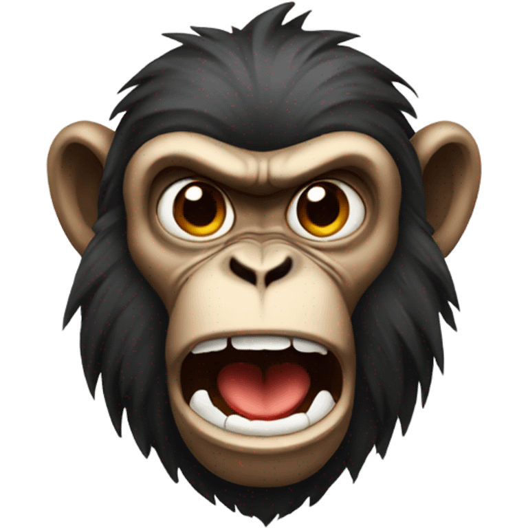 Angry monkey emoji