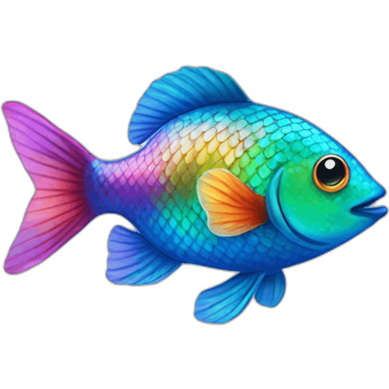 Rainbow fish  emoji