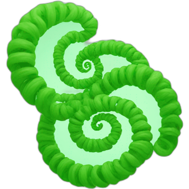 green spirals spirulin emoji