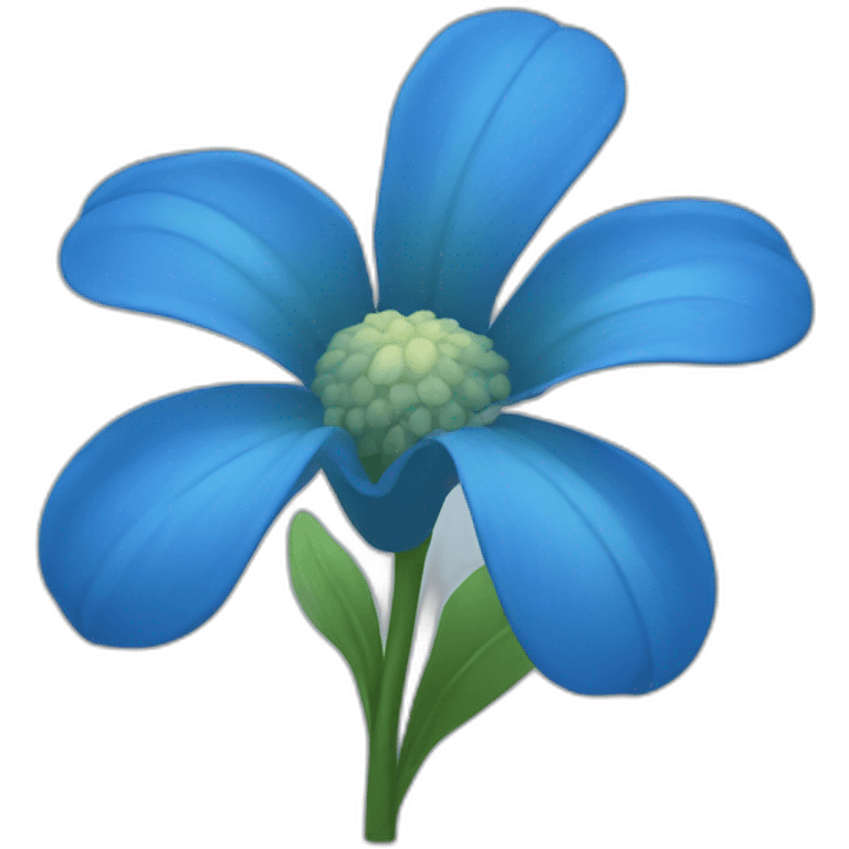 blue flower emoji