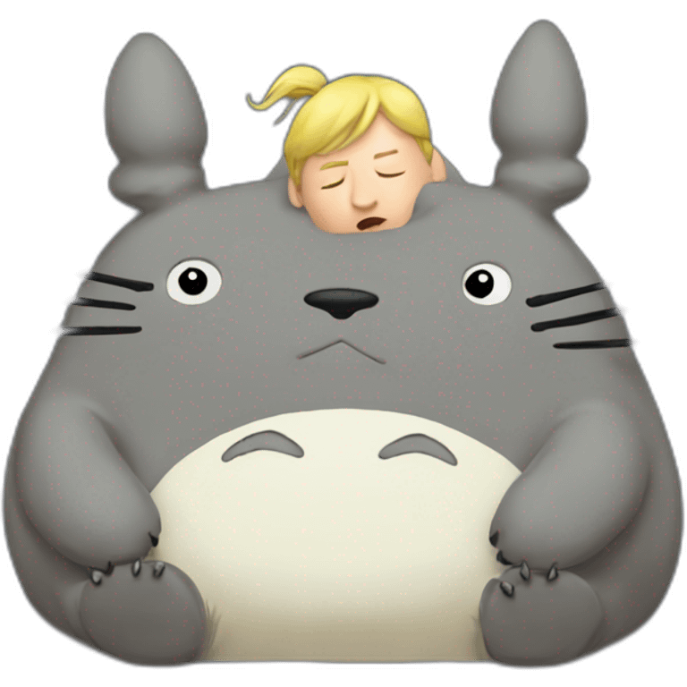 Totoro kissing trump emoji