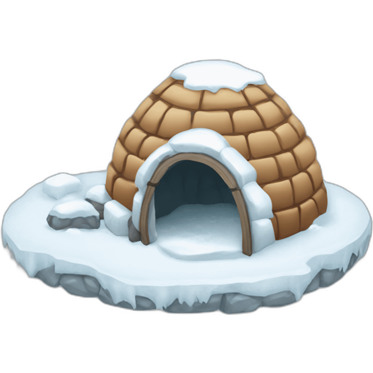 igloo snow is coming emoji