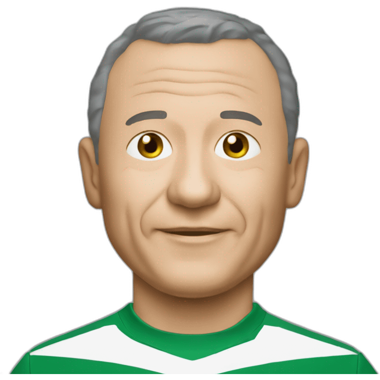 Jean Michel aulas with as saint Étienne shirt emoji