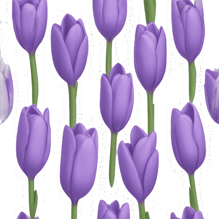 Lavender tulips emoji