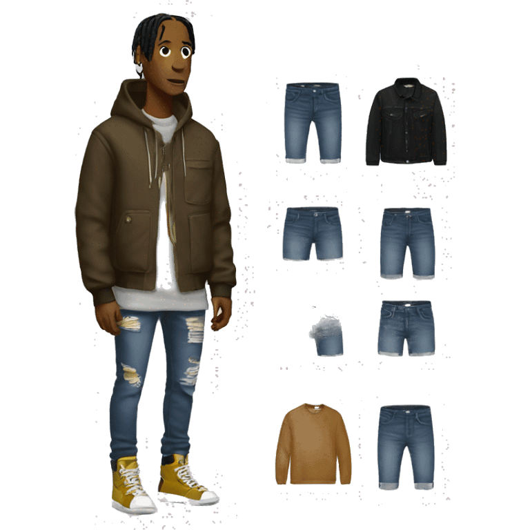 Travis Scott buying clothes  emoji