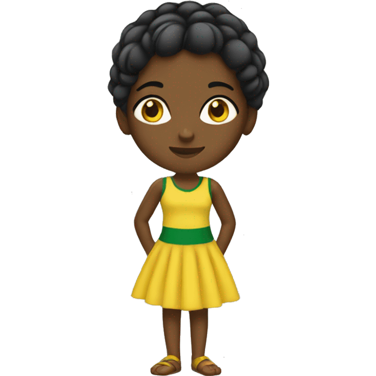 Jamaican girl emoji