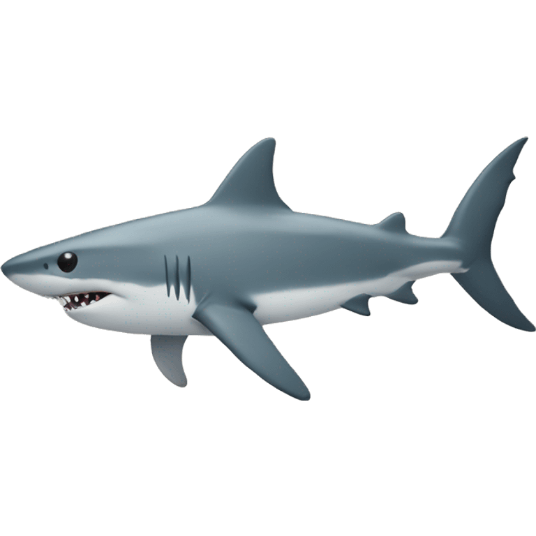 Minimalist shark emoji