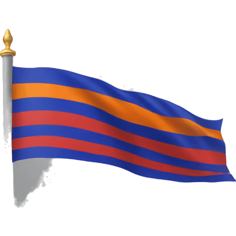 Bright armenian flag emoji