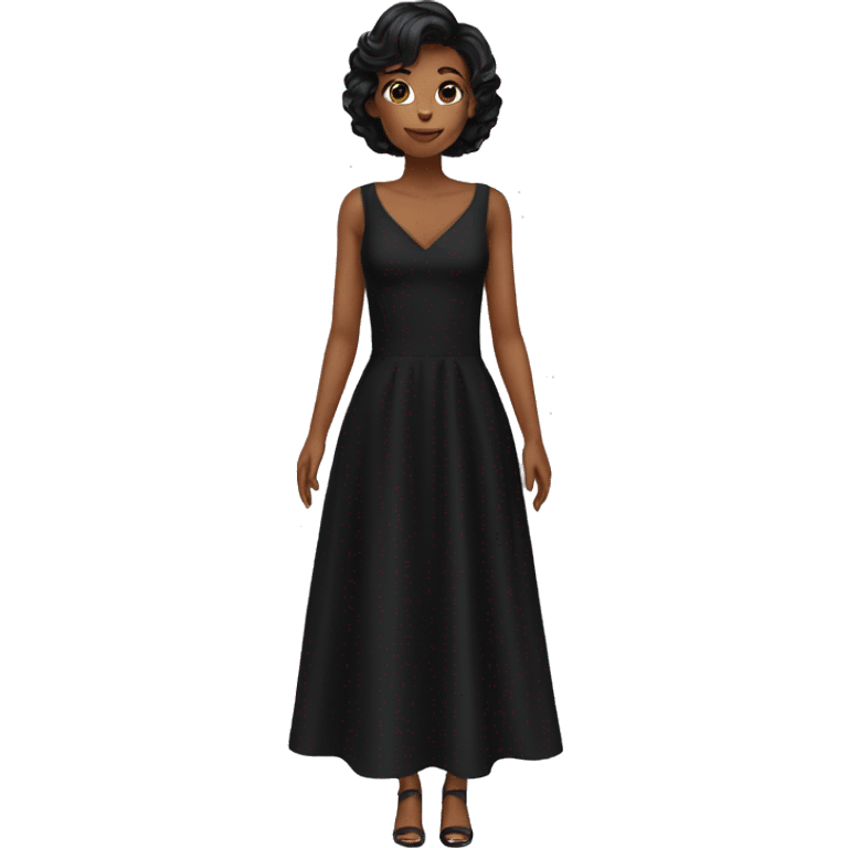 smal black dress emoji