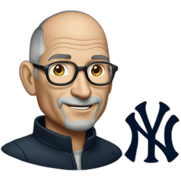 an Steve Jobs with yankees emoji