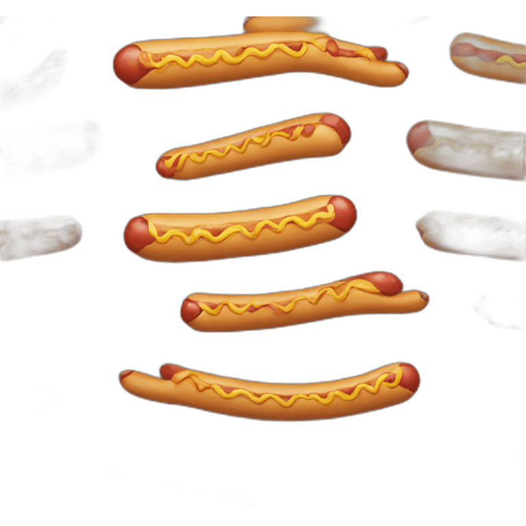 A very long hotdog emoji