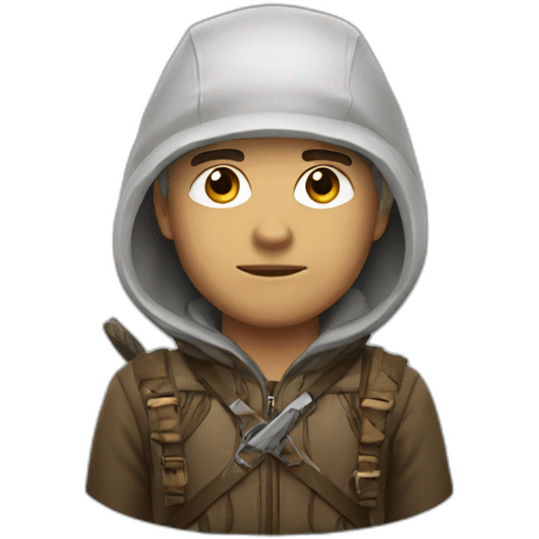 white hunter emoji