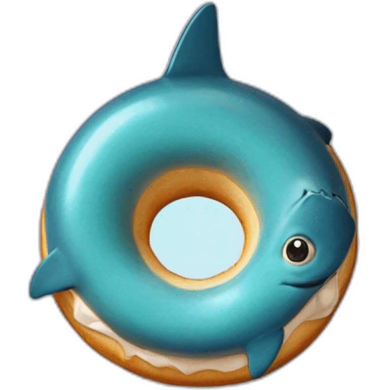 Requin baleine donut emoji