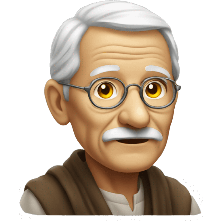 wise old man portrait emoji