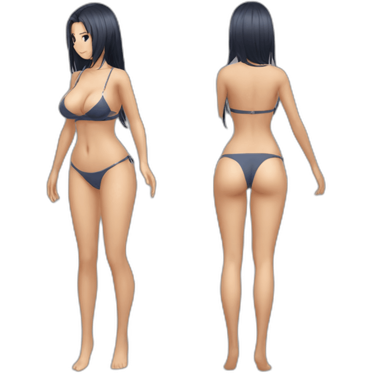 nico robin full body big pawg small swimsuit back emoji