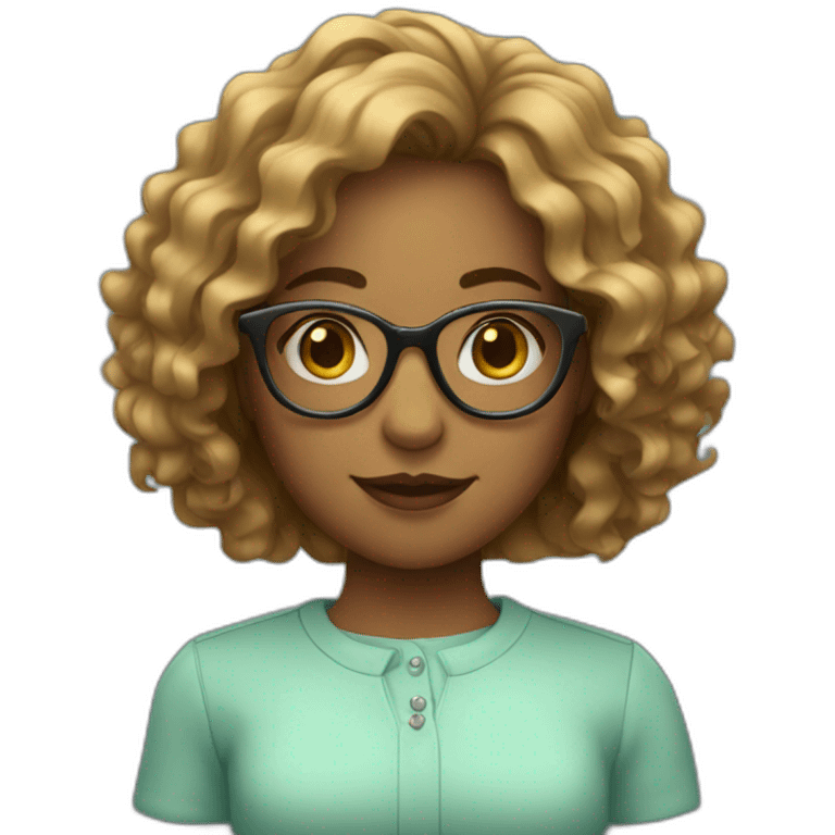 girl-with-wavy-hair-and-glasses emoji