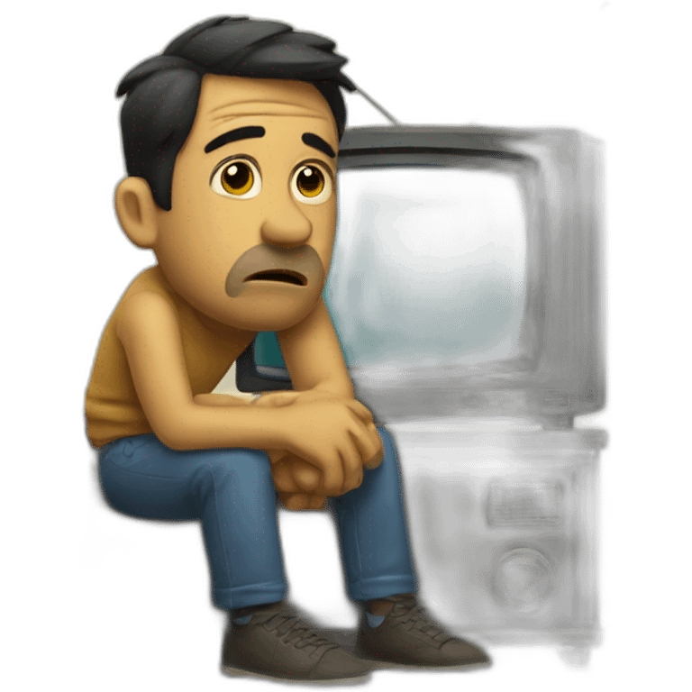 Bored TV emoji