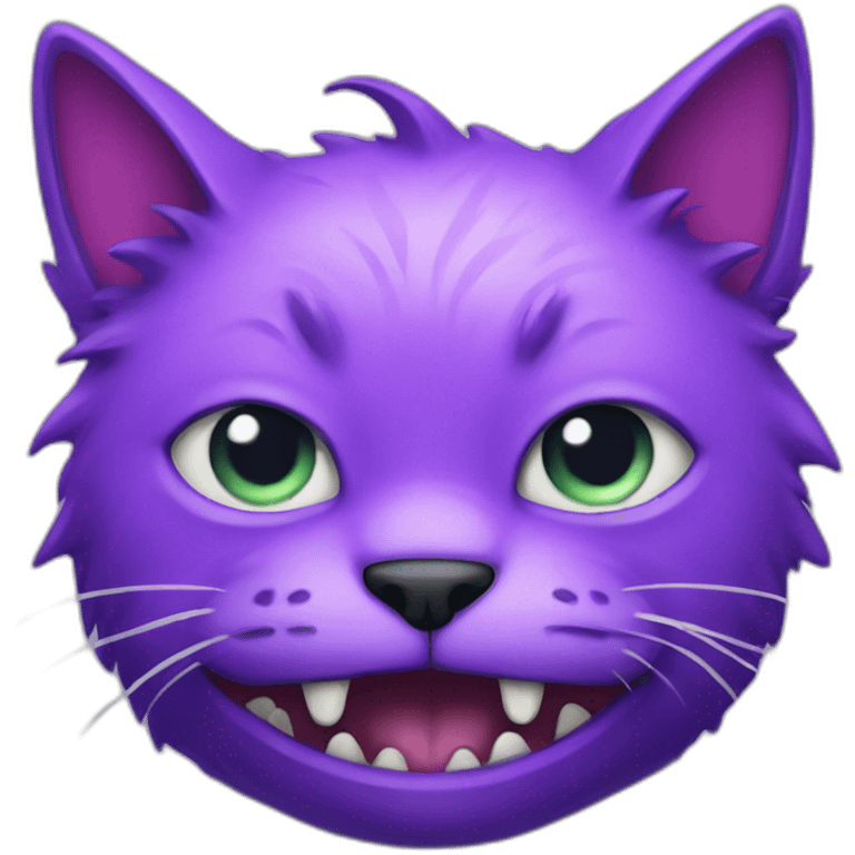 Purple monster cat emoji