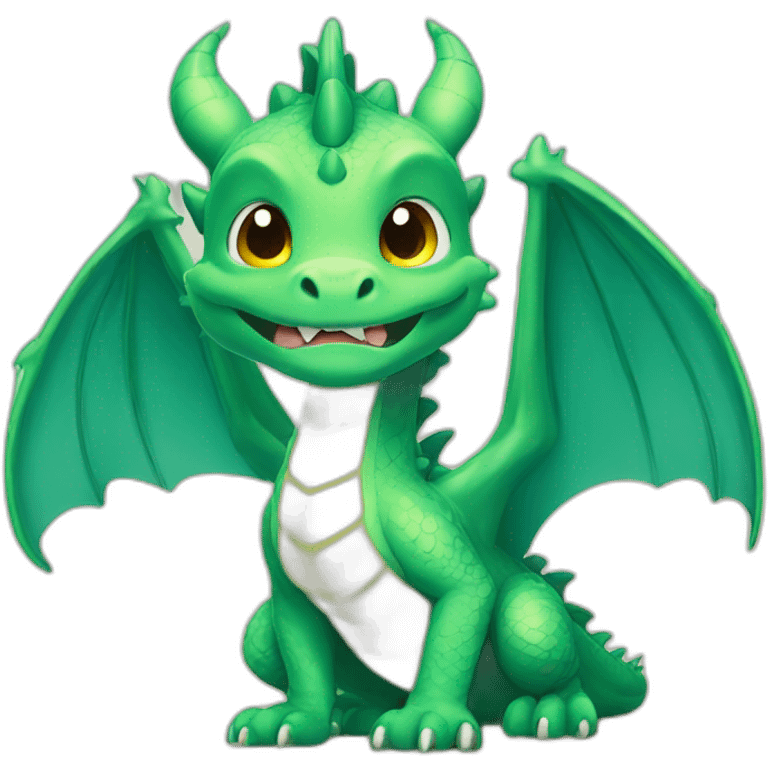 dragon cute shining emoji