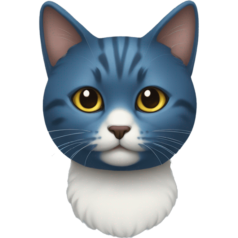 Gato, pitufo azul emoji