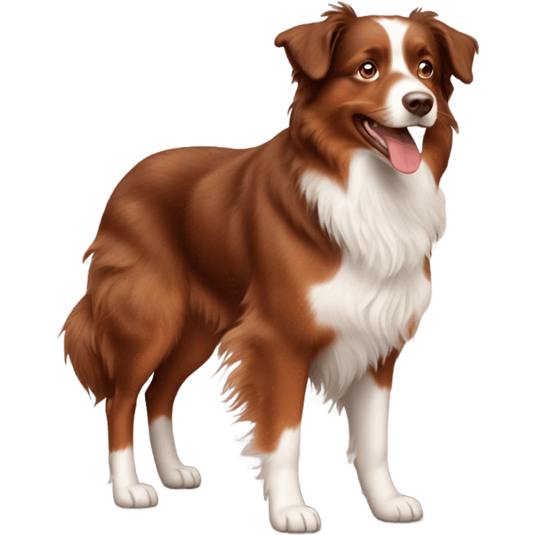 Red Australian shepherd emoji