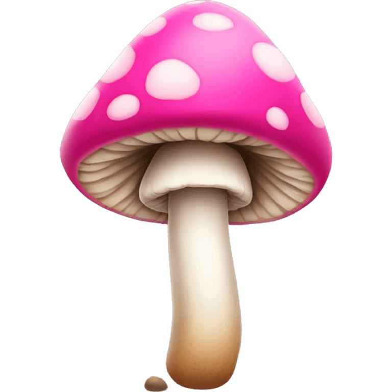 Pink mushroom emoji