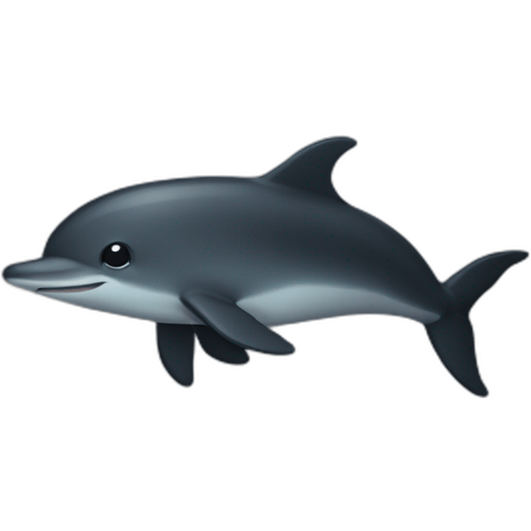 dolfin in dark mode emoji