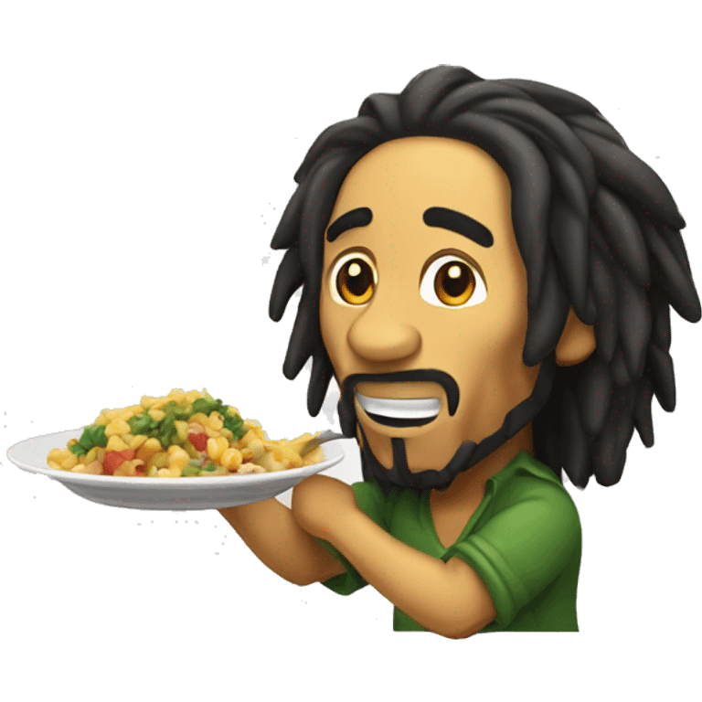 Bob Marley qui mangeait  emoji