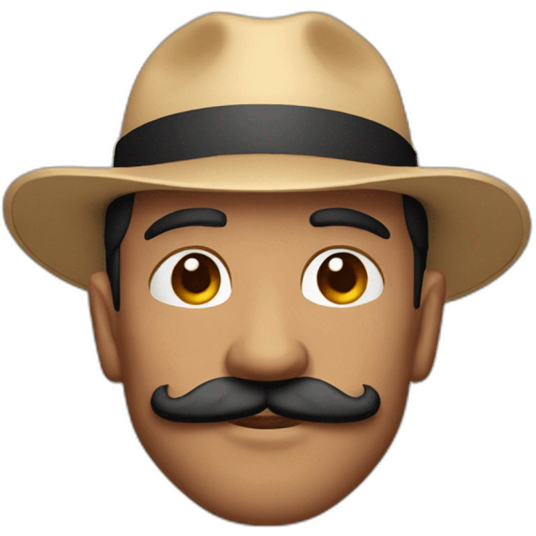 Muscle mustache expressive Cuban man emoji