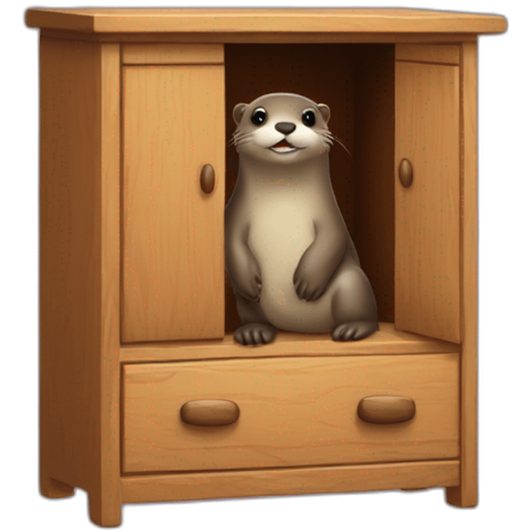 Loutre sur armoire emoji