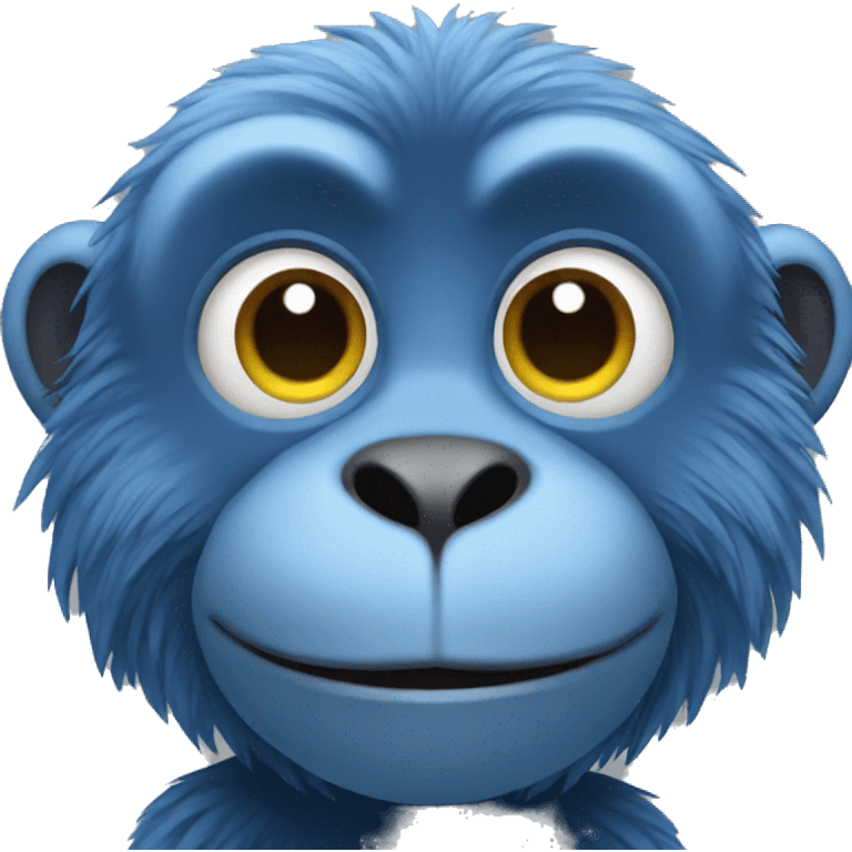 Blue monkey  emoji