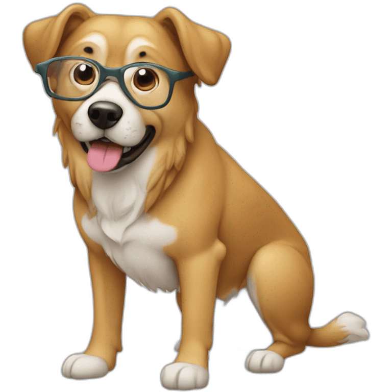 chien qui mange une glasse emoji