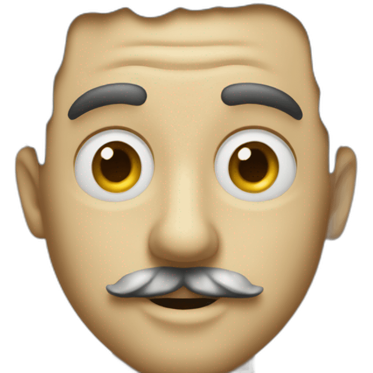 Charlie chaplin no hat emoji